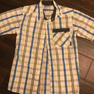 Columbia Short Sleeve Boys Button up shirt